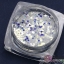 กากเพชรติดเล็บ สีขาวเงินรุ้งเงาวาวพิเศษ 12 แบบ