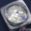 กากเพชรติดเล็บ สีขาวเงินรุ้งเงาวาวพิเศษ 12 แบบ