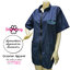 Dogtalog Groomer Apparel เสื้อคลุมผ้าร่ม เสื้อคลุมตัดขน เสื้อคลุมช่าง เสื้อคลุมกันเปื้อน สีกรมท่า