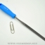APEX ตะไบพร้อมด้าม สีฟ้า 10ตัว แบนปลายตัด 3x140mm.