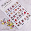 cute cartoon nail stickers สติ๊กเกอร์ติดเล็บ ลายการ์ตูน สติ๊กเกอร์แปะเล็บ (( รหัส DD ))