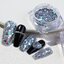 ( qt0507 ) ชุด6ชิ้น เซ็ตกากเพชร เลเซอร์สะท้อนแสง กากเพชรติดเล็บ แต่งเล็บ 6pcs/set Laser Reflect Light Glitter Sequin