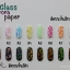 กระดาษแก้วออโรรา Glass Aurora Paper 2 ขนาด4X40เซน เลือกสีด้านใน / ของตกแต่งเล็บ อุปกรณ์เพ้นท์เล็บ ทำเล็บ