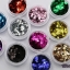 กากเพชรรูปดาว สีพื้นเรียบ แบบบาง 12สี 12กระปุก