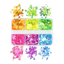 กระดาษแก้ว แฟลช นีออน 6 สี flashing glass paper ตัดชิ้นเล็กๆ อุปกรณ์เพ้นท์เล็บ ทำเล็บ แต่งเล็บ