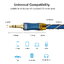 ขาย ERTK AUX L Plug 3.5mm to 3.5 mm สาย AUX เกรดพรีเมี่ยมหัวงอตั้งฉาก 1 ข้าง