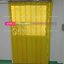 ม่านริ้วพลาสติกเหลืองกันกระแทก 2x200mm กว้าง1.00 สูง 1.40 เมตร