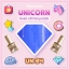 สีเจล UNICORN สีเจลทาเล็บ Soak off Gel polish ขวดขนาดใหญ่ 15 มิลลิลิตร ((ขวดสีทอง))