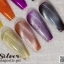 Silver magnetic gel สีเจลแม่เหล็ก สีเจลตาแมว สีเจลลูกแก้ว สีเงิน ใหญ่ 15ML (( ขวดตัว K ))