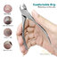 ((รุ่นโหด CK)) กรรไกรตัดเล็บ สแตนเลท ออกแบบใหม่ เพื่อตัดเล็บหนาๆ Stainless Steel Cuticle Nipper