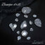 (( เพชรกากเพชรเงิน )) เพชรติดเล็บ สีเงินผสมกากเพชร เงาวาว เล่นแสง glass crystal Diamond nail accessories