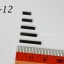 LO-12 โลหะ ตกแต่งเล็บ ทรงผืนผ้า สีเงินดำ กล่องกลม 1กล่อง มี 4 แบบ