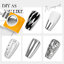 ( Aifer เมทัลลิค เจล สูตรใหม่ เงากว่า ) New Chrome Silver Metallic Gel สีเจลทาเล็บ สีเงินเมทัลลิก เงาโครเมียม