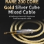 ขายสาย KZ Goldsilver cable สายถักชุบเงิน+ทอง 200 แกนรุ่นใหม่ล่าสุด