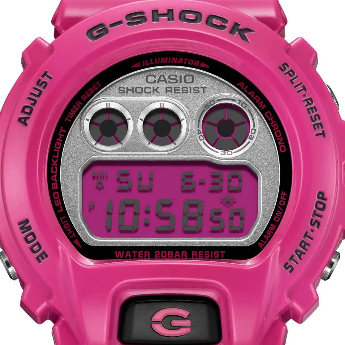 นาฬิกา Casio G-Shock Digital รุ่น DW-6900RCS-4 สีShocking Pink “Justin Bieber” ของแท้ รับประกัน1ปี