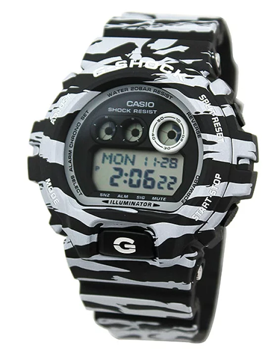 นาฬิกา Casio G-SHOCK Limited white and black tiger camo รุ่น GD-X6900BW-1 “Tiger Camo” ของแท้ รับประกัน1ปี