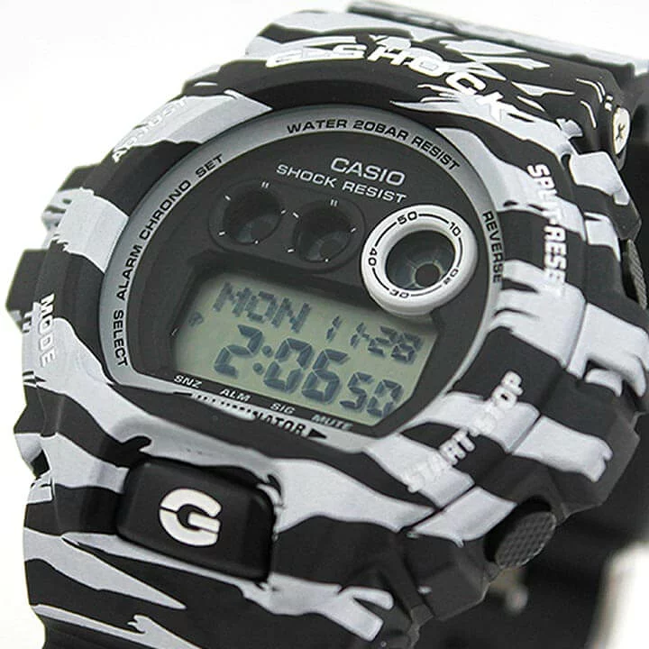 นาฬิกา Casio G-SHOCK Limited white and black tiger camo รุ่น GD-X6900BW-1 “Tiger Camo” ของแท้ รับประกัน1ปี