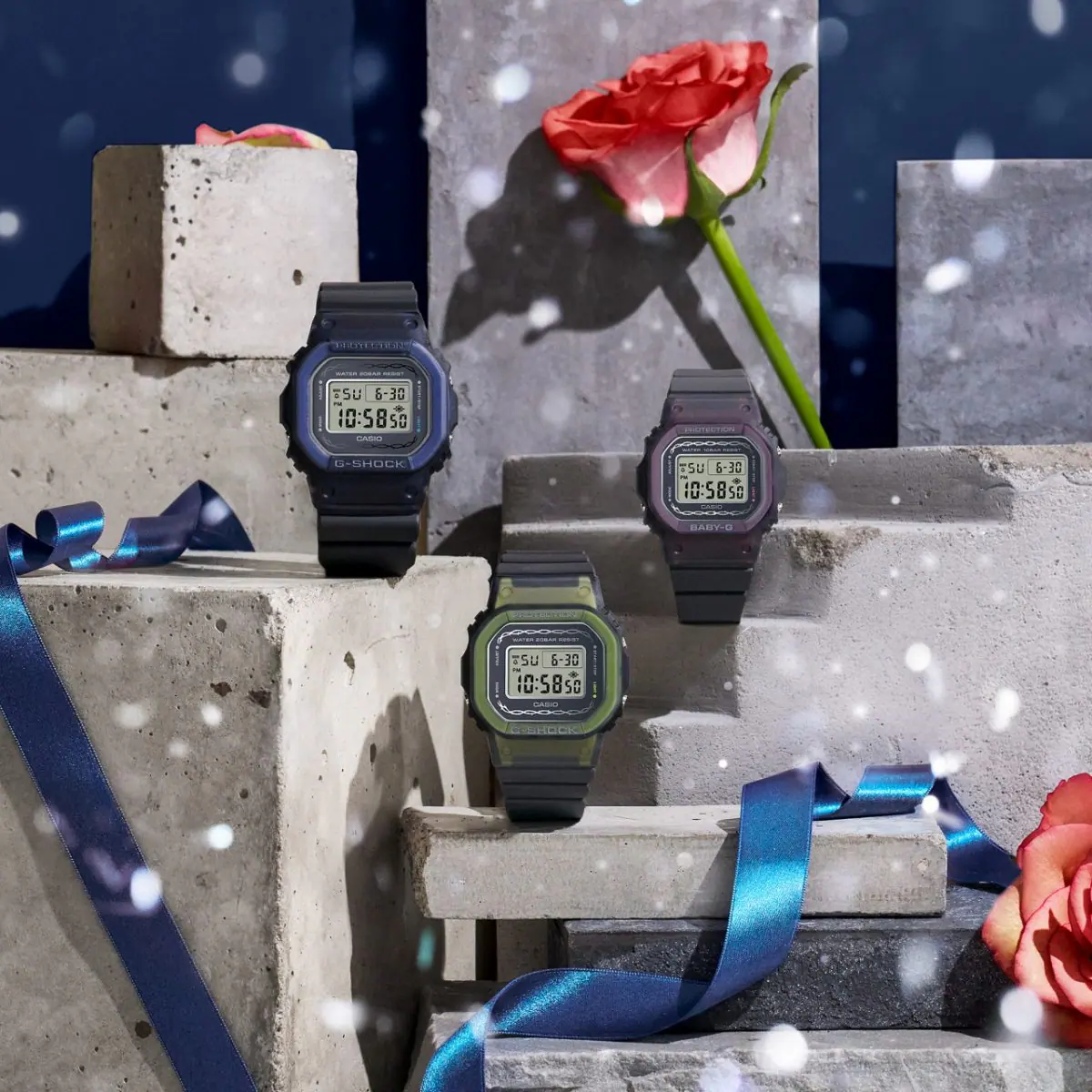 นาฬิกา Casio Baby-G Digital Special Color Roses series รุ่น BGD-565RS-8 ของแท้ รับประกัน1ปี